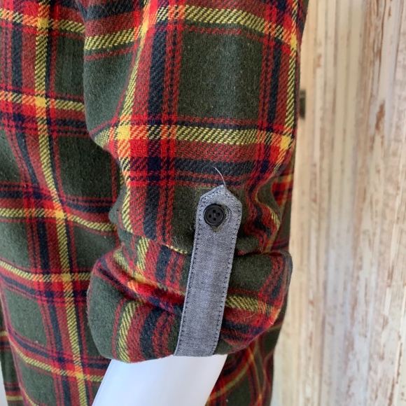 BURTON DRYRIDE GREEN PLAID POPOVER TUNIC OR MINI DRESS - Picture 4 of 11